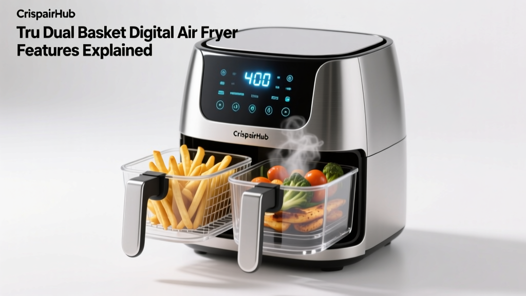Tru Dual Basket Digital Air Fryer Features Explained