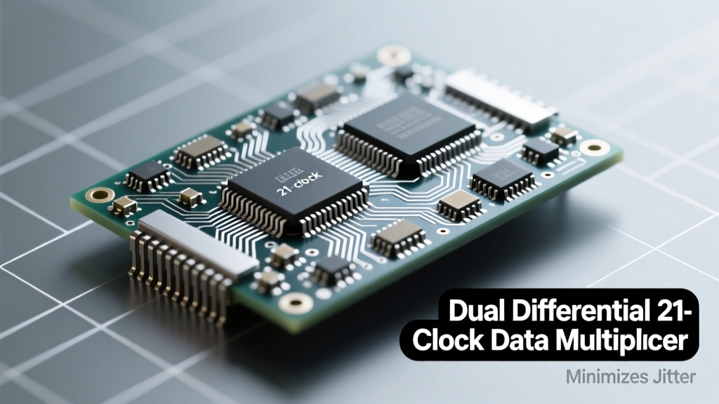 Dual Differential 21-Clock Data Multiplexer Minimises Jitter in High-Speed Timing Systems