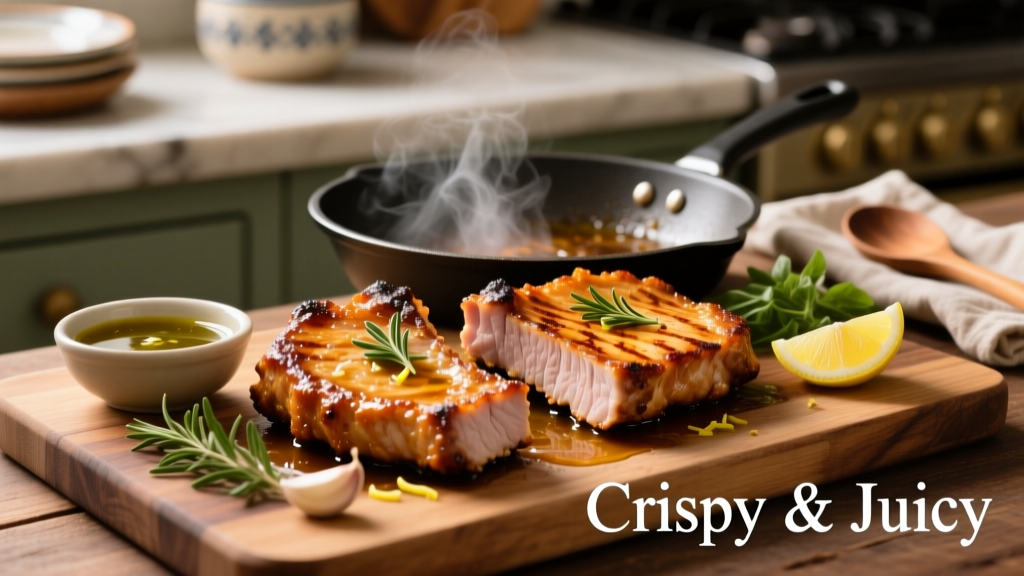 Air Fry Pork Chops with Italian Dressing (Crispy & Juicy!)