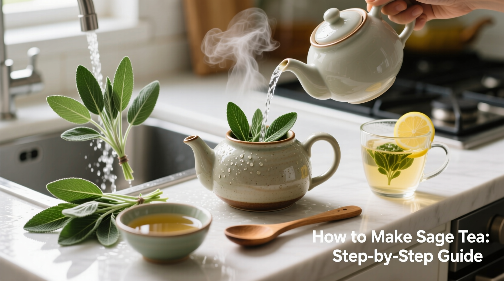 5 Steps to Perfect Sage Tea | TheHomeSprouts
