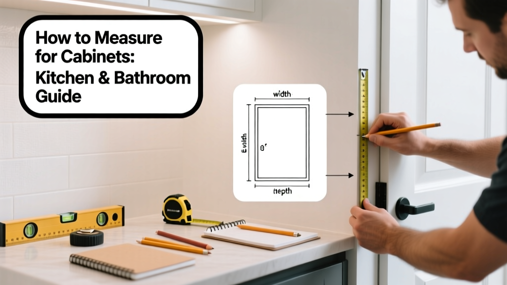 How to Measure for Cabinets: Kitchen & Bathroom Guide