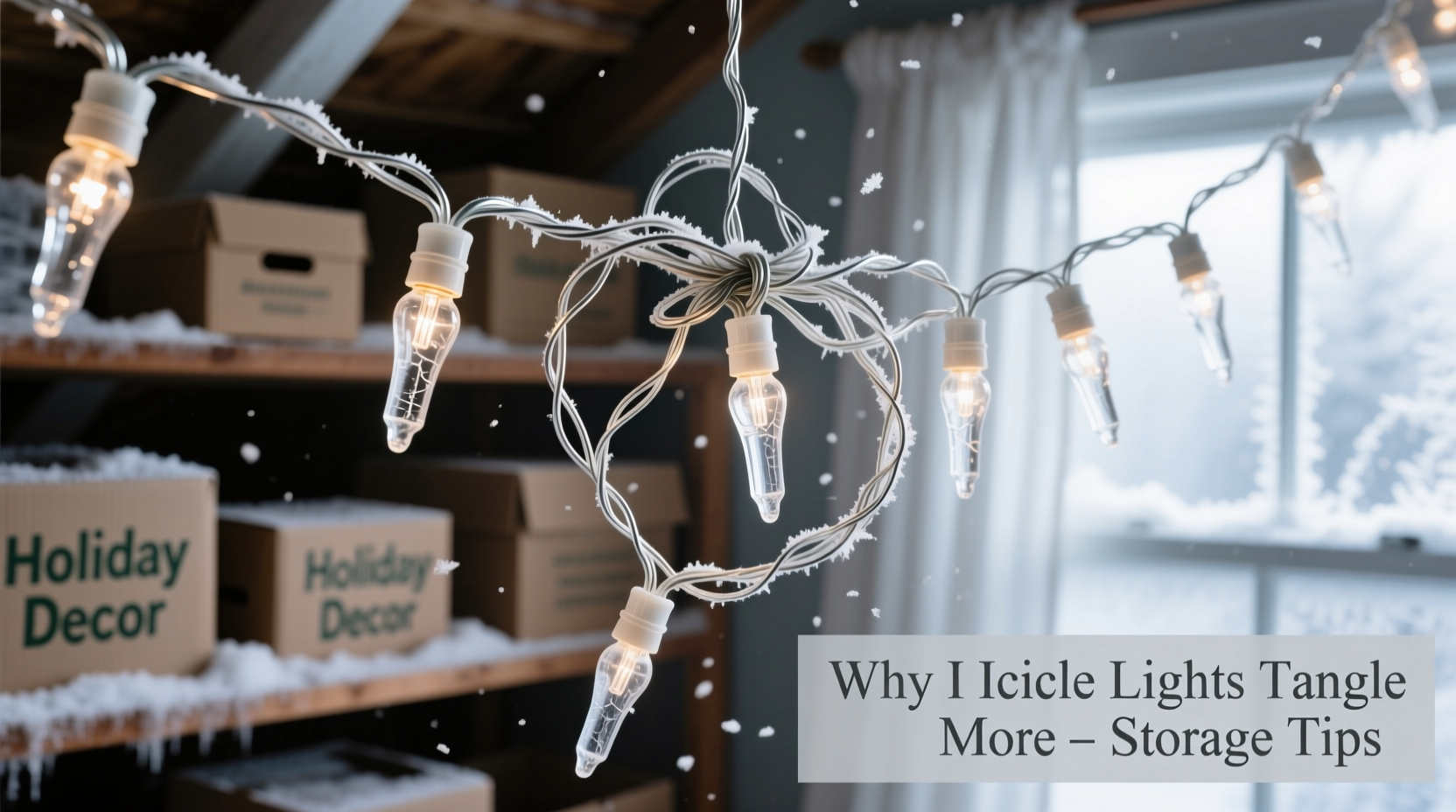 why do icicle lights tangle more than standard string lights storage tips