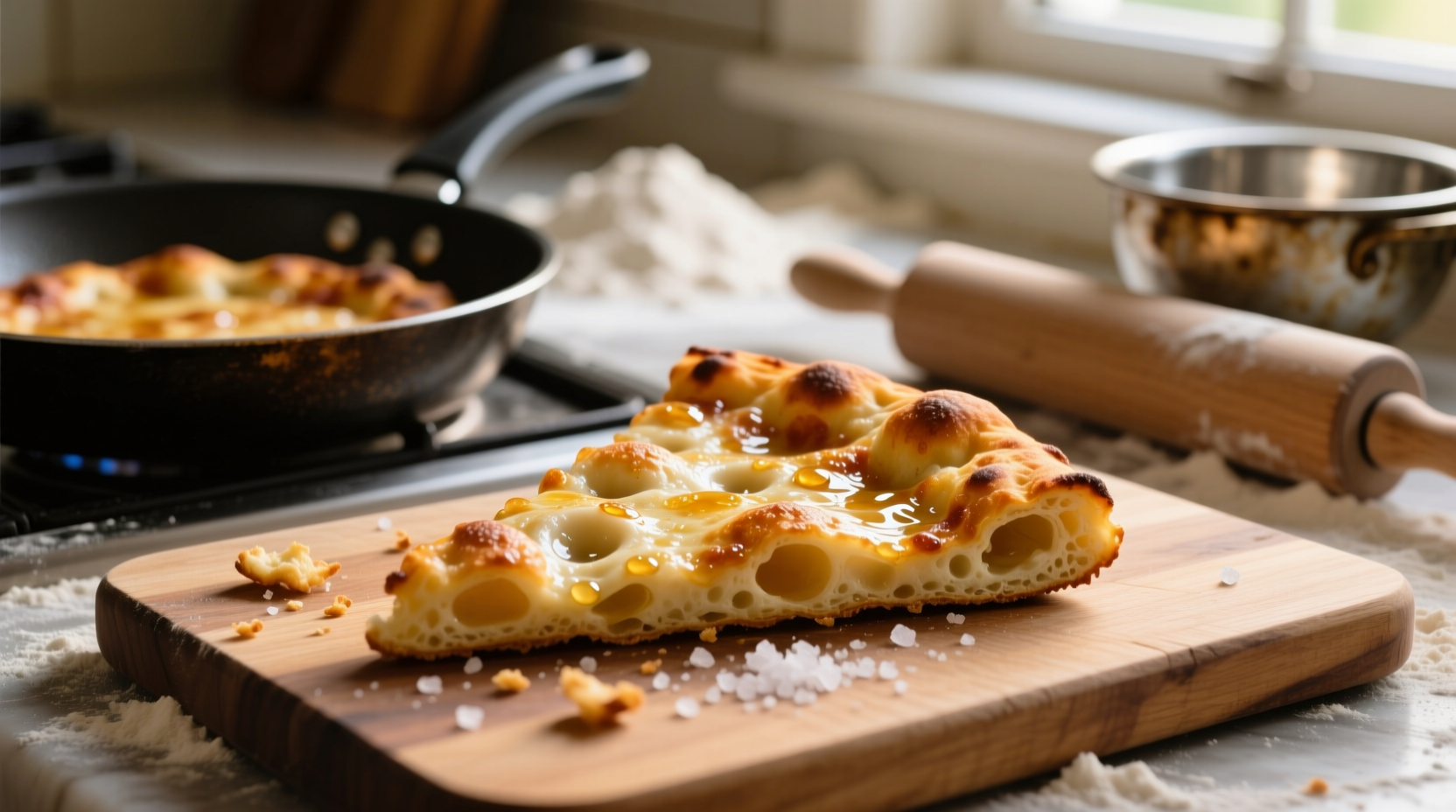 fried pizza dough is a super satisfying simple appetiz