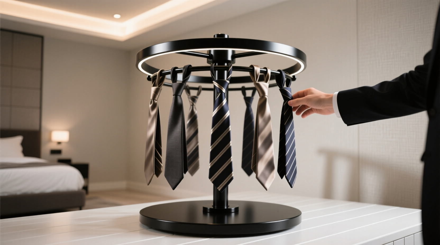 rotating tie rack worth it closet organization tips