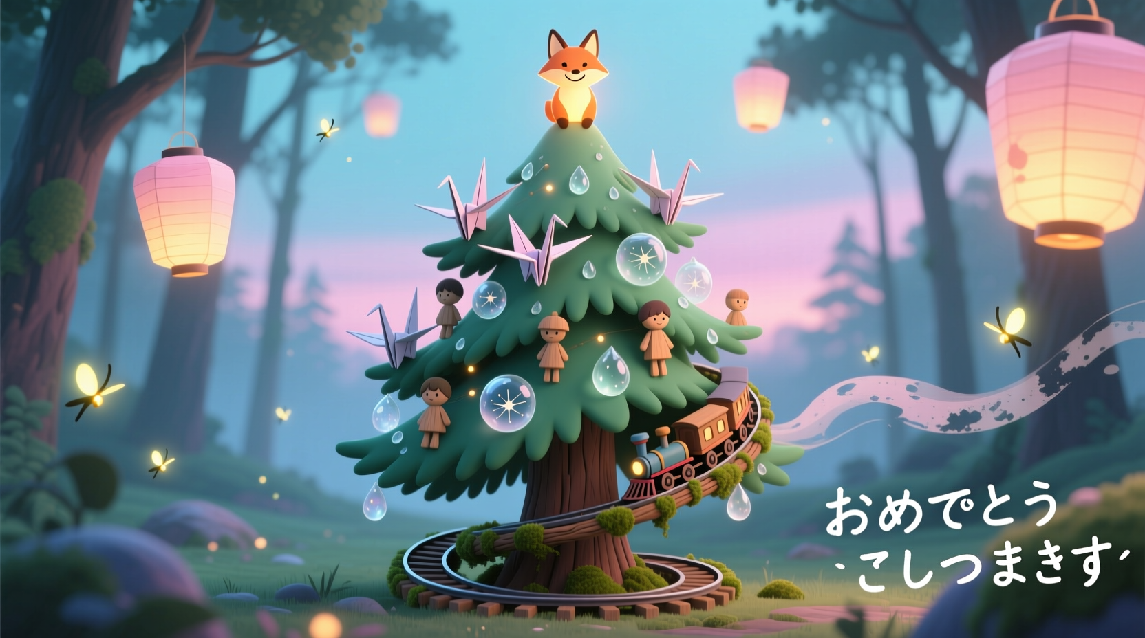 how to create a themed christmas tree inspired by anime like studio ghibli