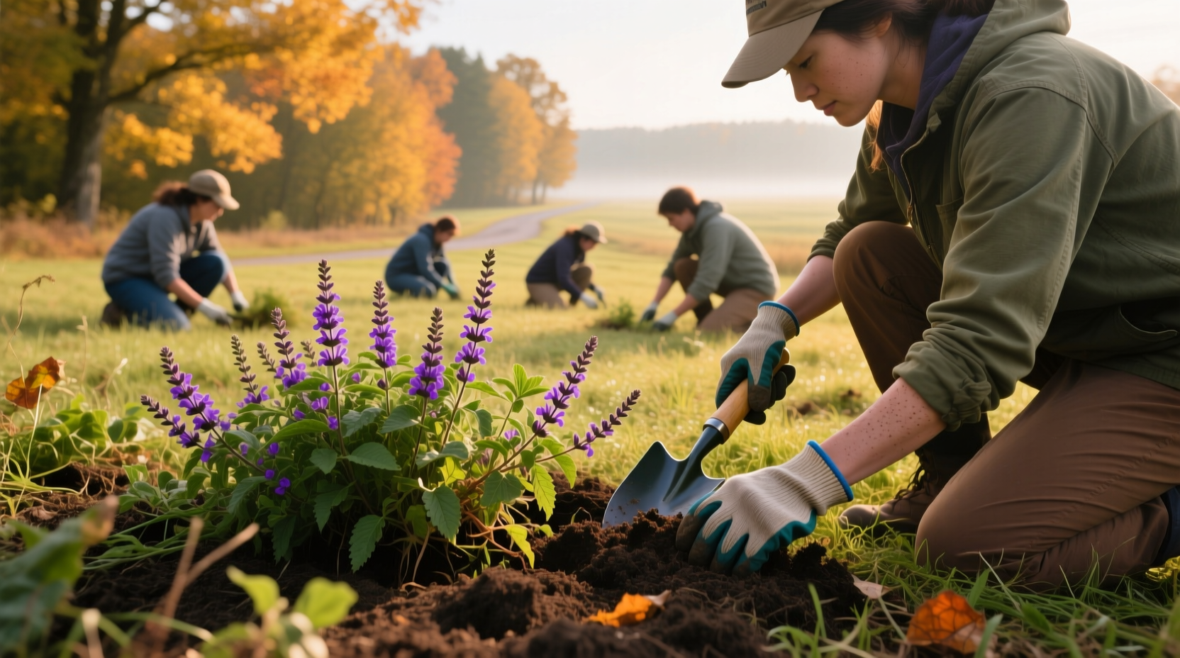 remove invasive plants fall
