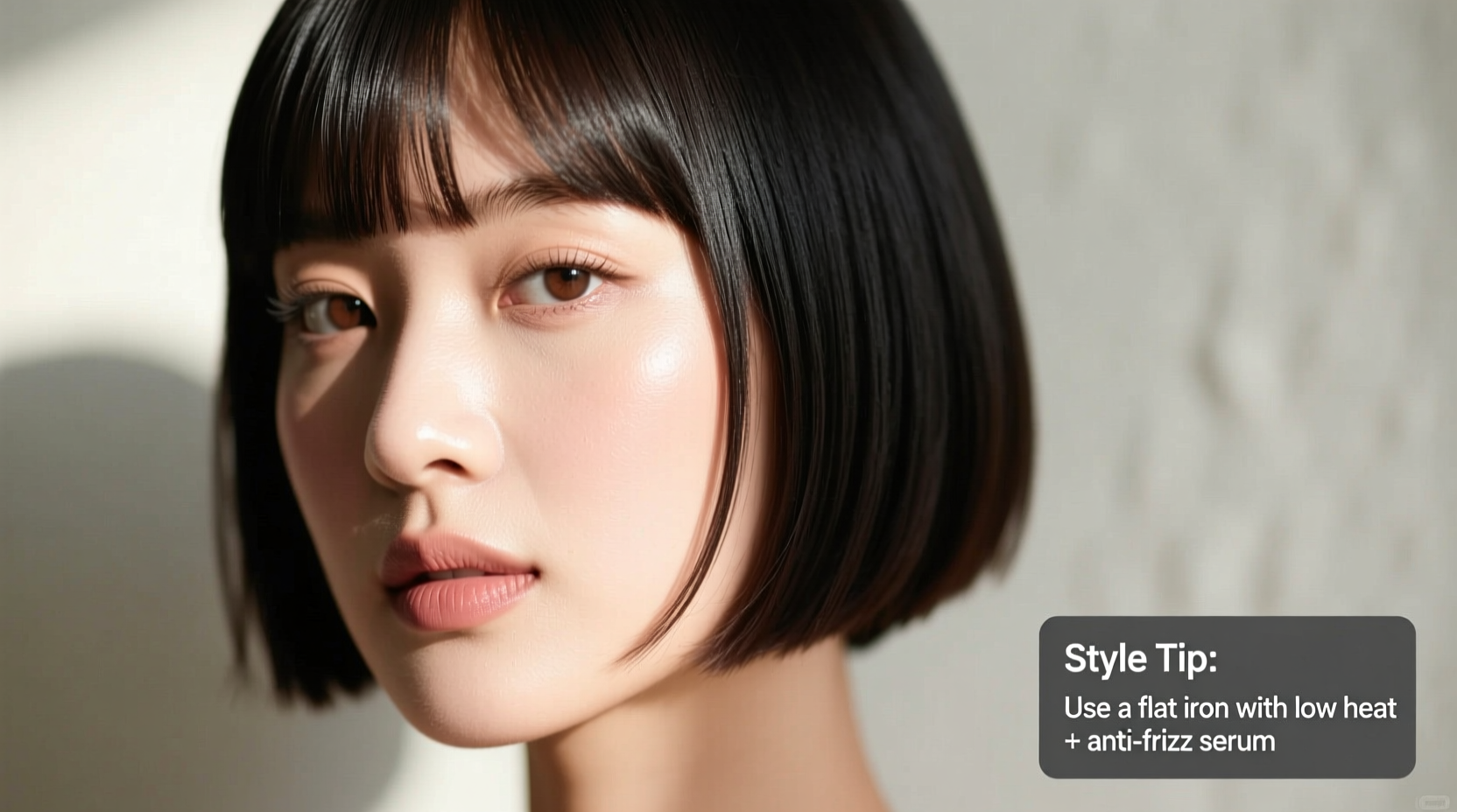 how to style short bangs without them curling up awkwardly