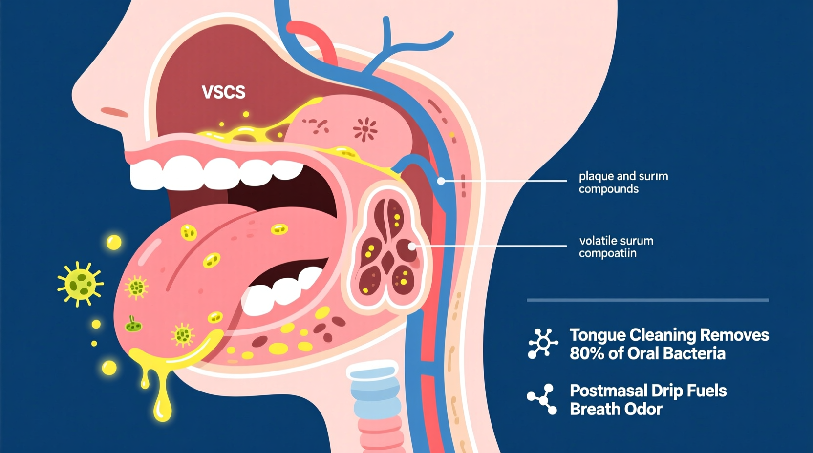 why does my breath smell even after brushing tongue cleaning explained
