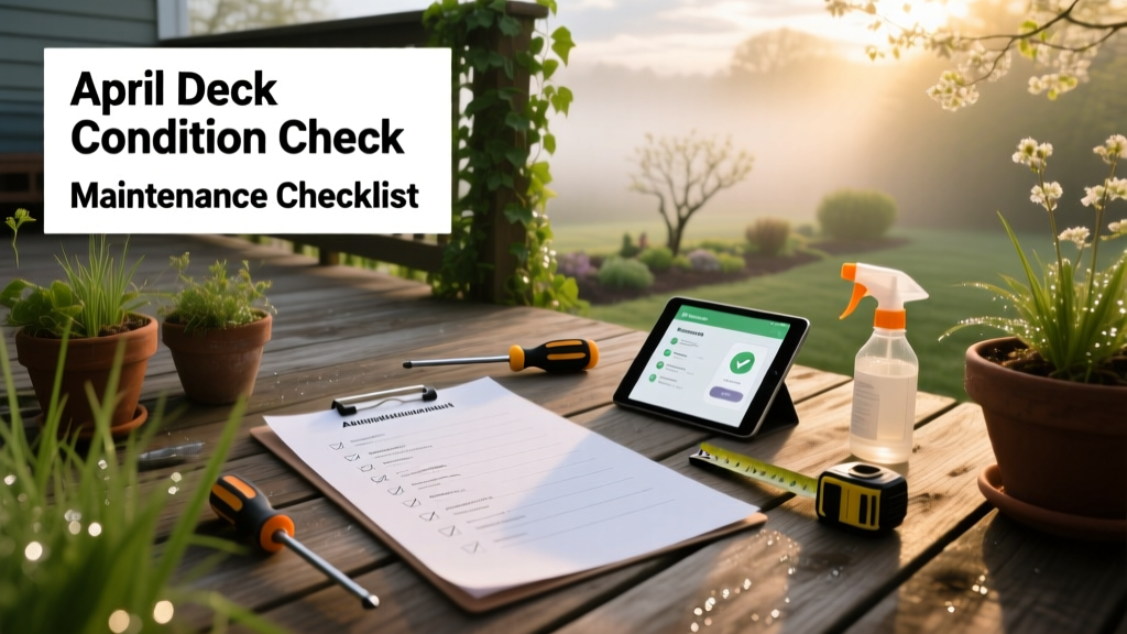 April Deck Condition Check: Seasonal Maintenance Checklist