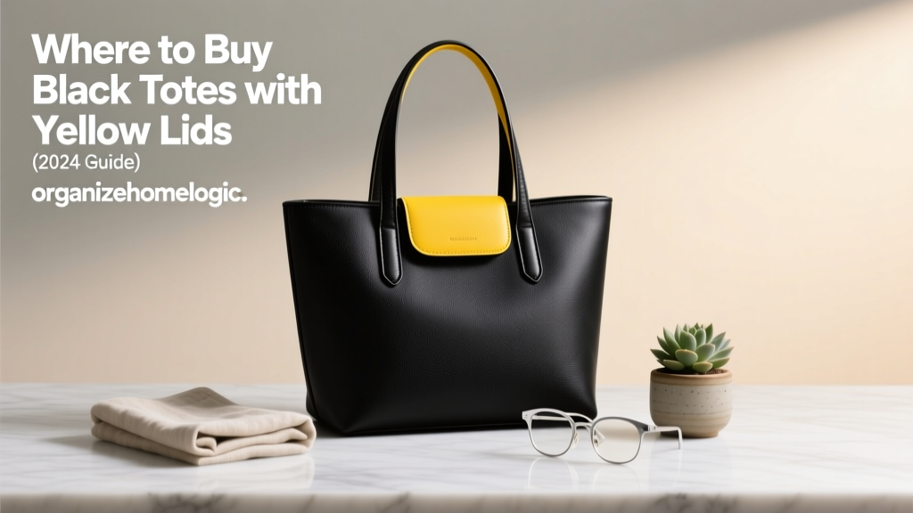 Where to Buy Black Totes with Yellow Lids (2024 Guide)