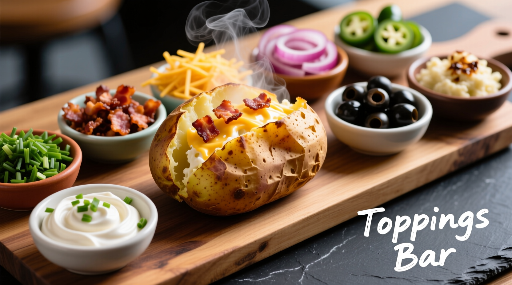 Ultimate Baked Potato Bar Toppings Guide: 30+ Ideas