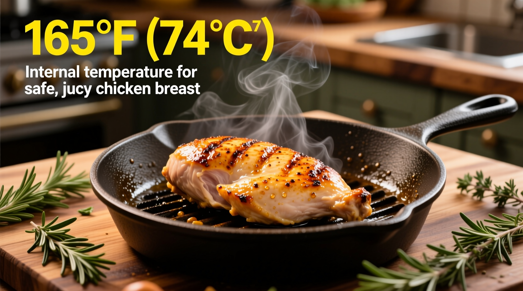 Perfect Chicken Breast: Cook to 165°F for Safe, Juicy Results