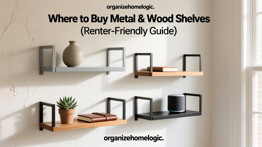 Where to Buy Metal & Wood Shelves (Renter-Friendly Guide)