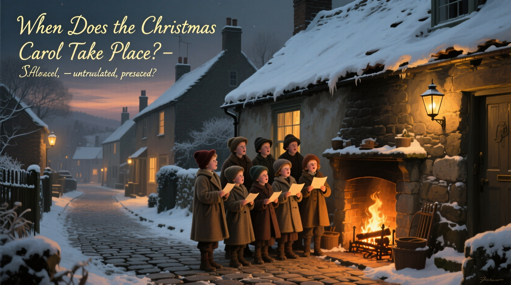 when does the christmas carol take place