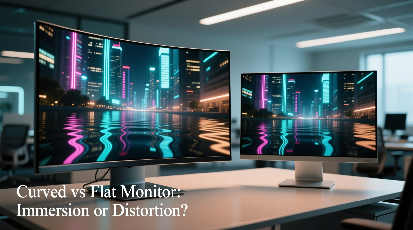 curved monitor vs flat monitor does the curve actually add immersion or just distortion