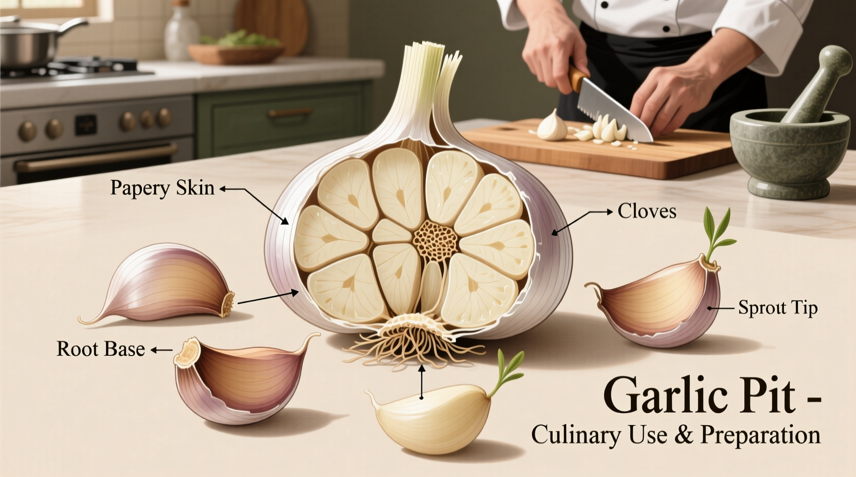 what is garlic pit and how is it used in cooking