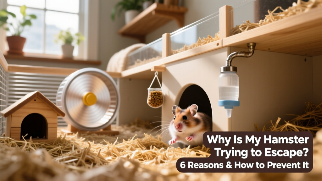 A spacious, well-equipped hamster habitat with tunnels, a running wheel, and deep bedding