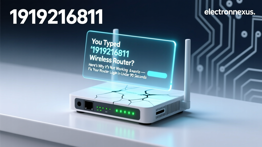 You Typed '1919216811 Wireless Router'? Here’s Why It’s Not Working — And Exactly How to Fix Your Router Login in Under 90 Seconds