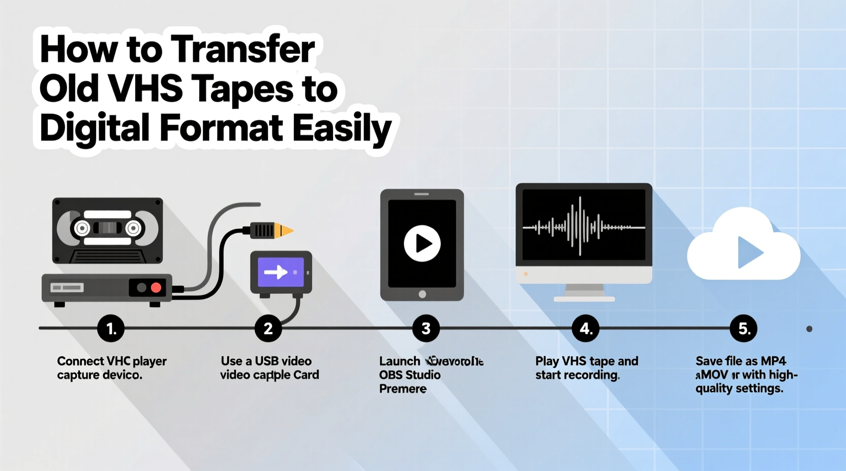 how to transfer old vhs tapes to digital format easily