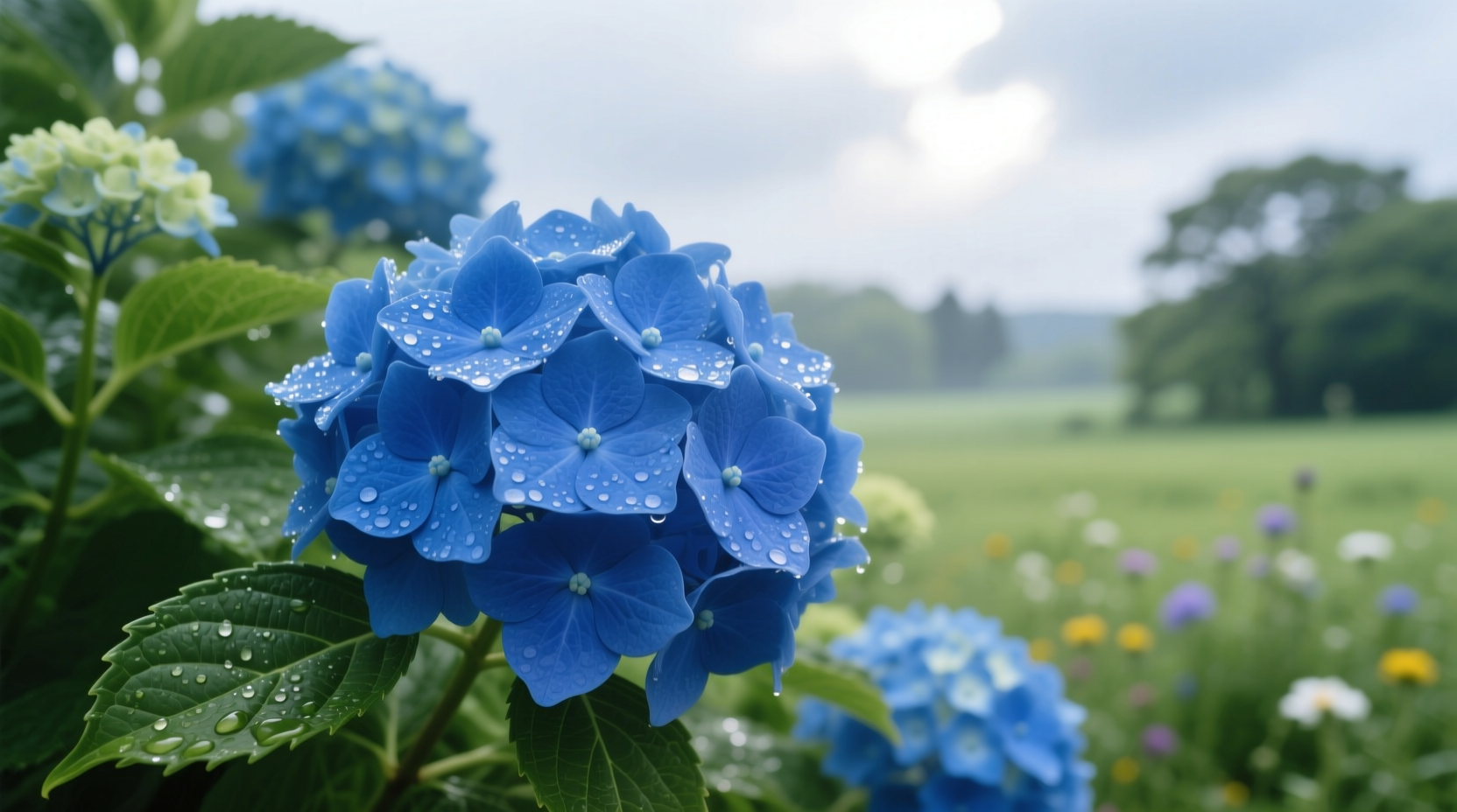 keep hydrangeas blue