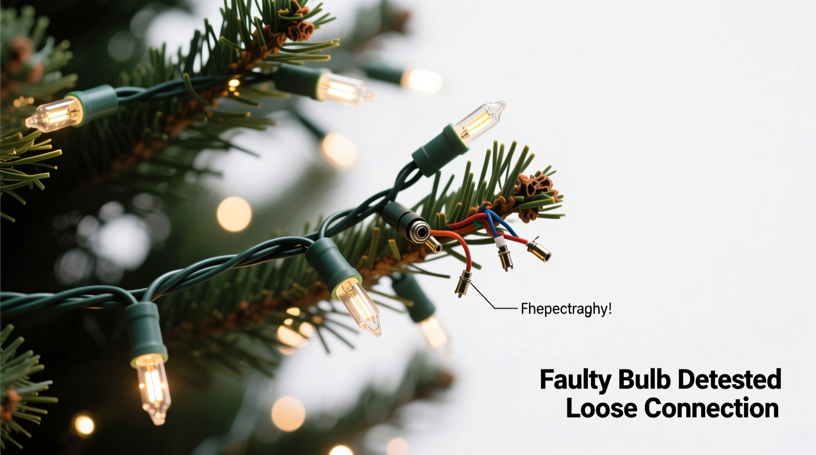 why is my prelit tree only half lighting up identifying faulty bulb issues