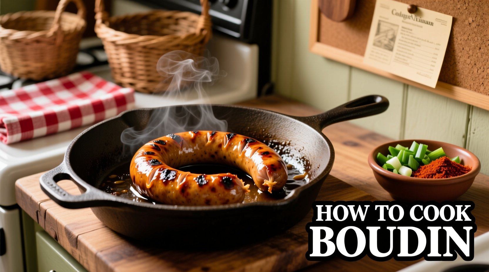how do you cook boudin