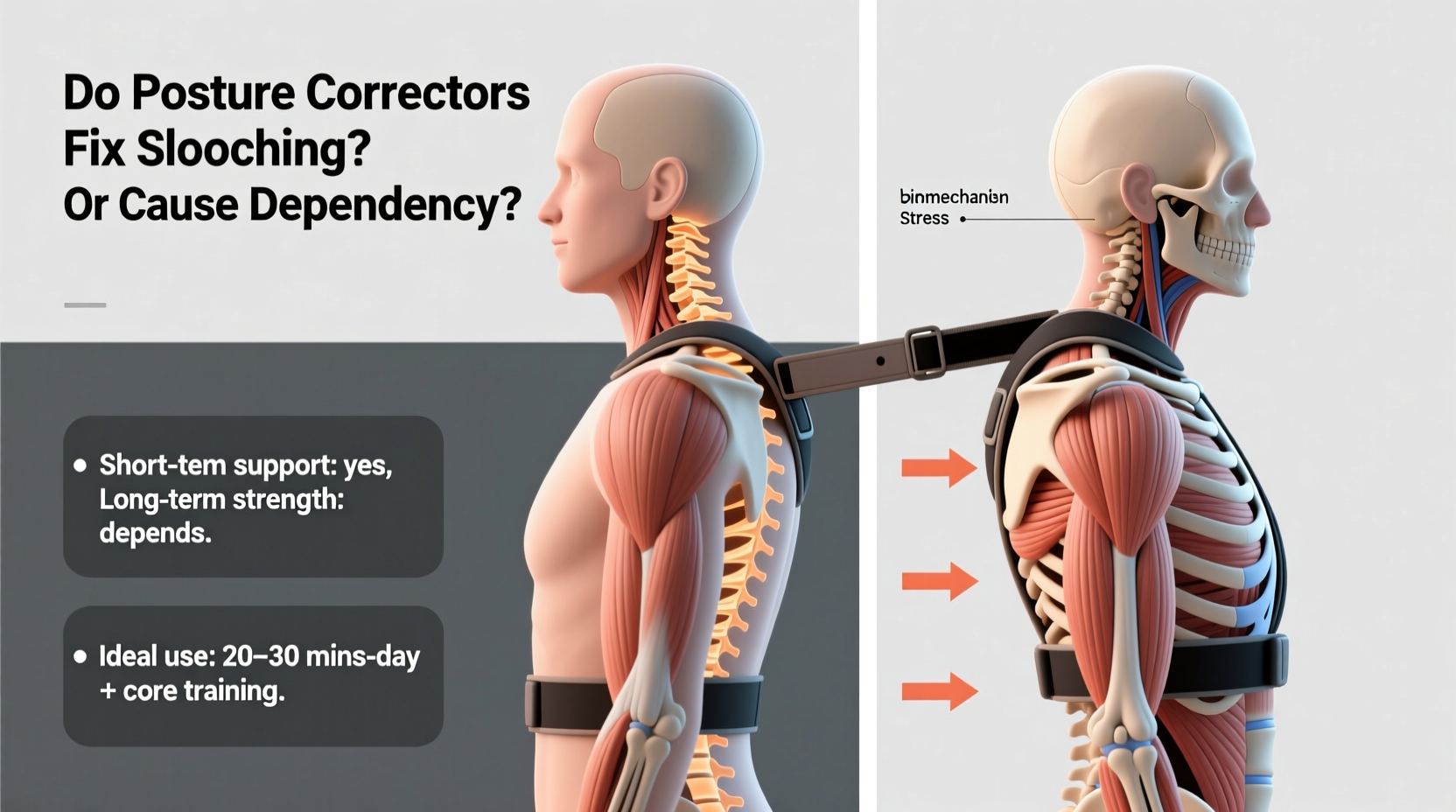 do posture correctors actually fix slouching or just cause dependency
