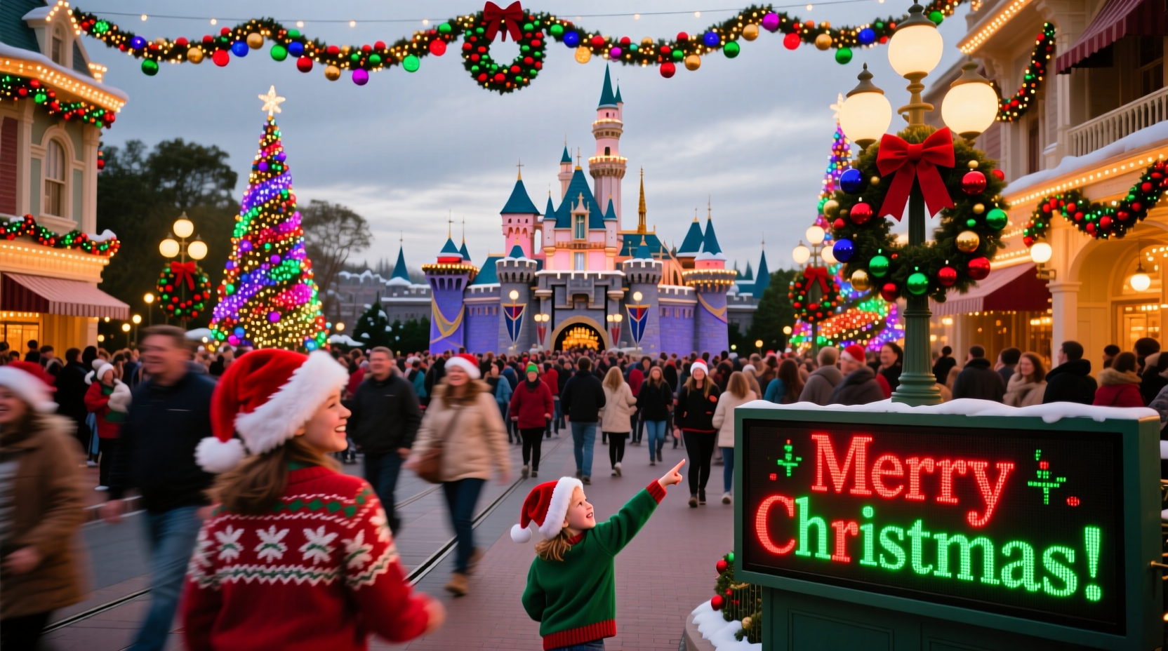 is disneyland crowded on christmas day