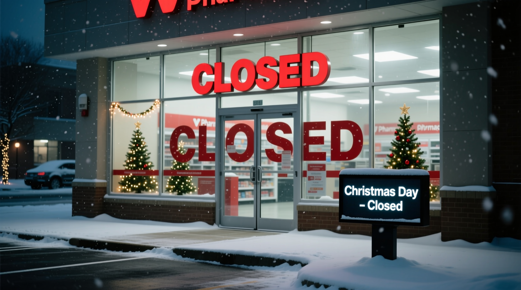 is cvs closed on christmas