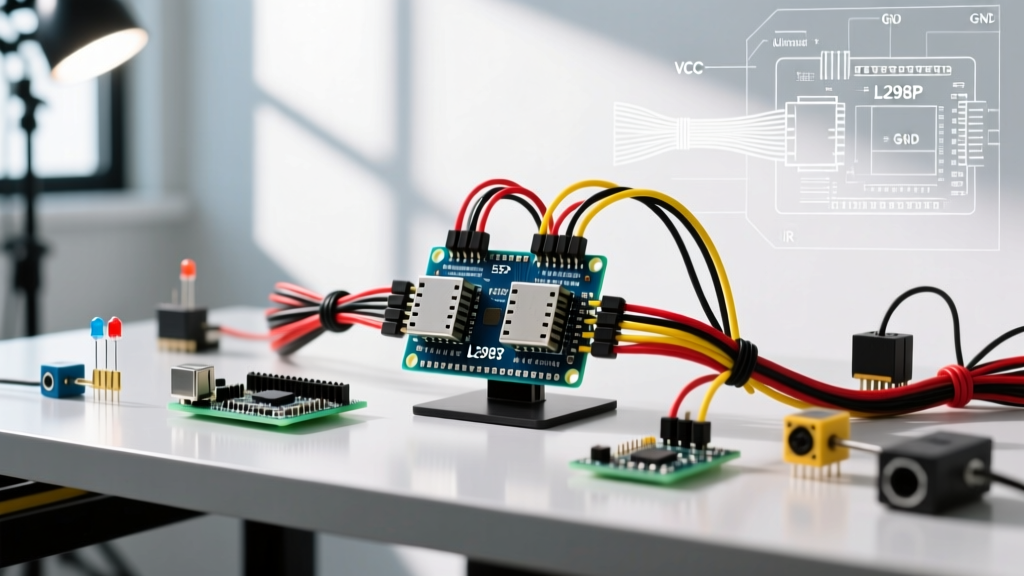 Wiring an Arduino L298P Motor Shield in Multi-Peripheral Setups