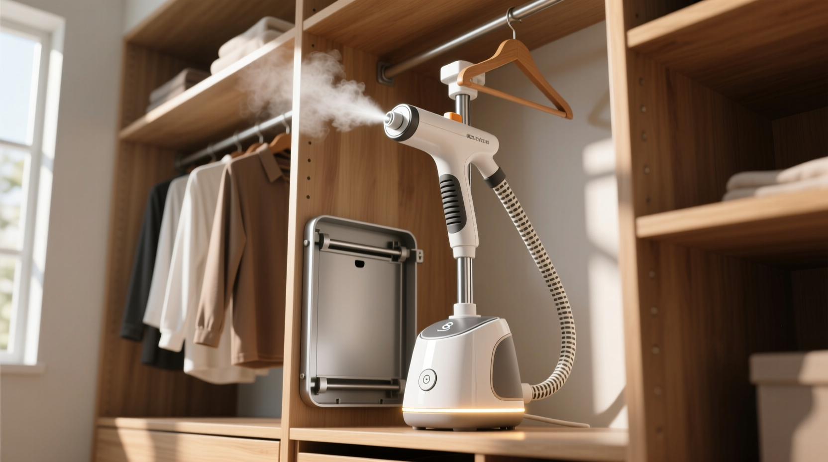 foldable vs handheld steamer for closet corners