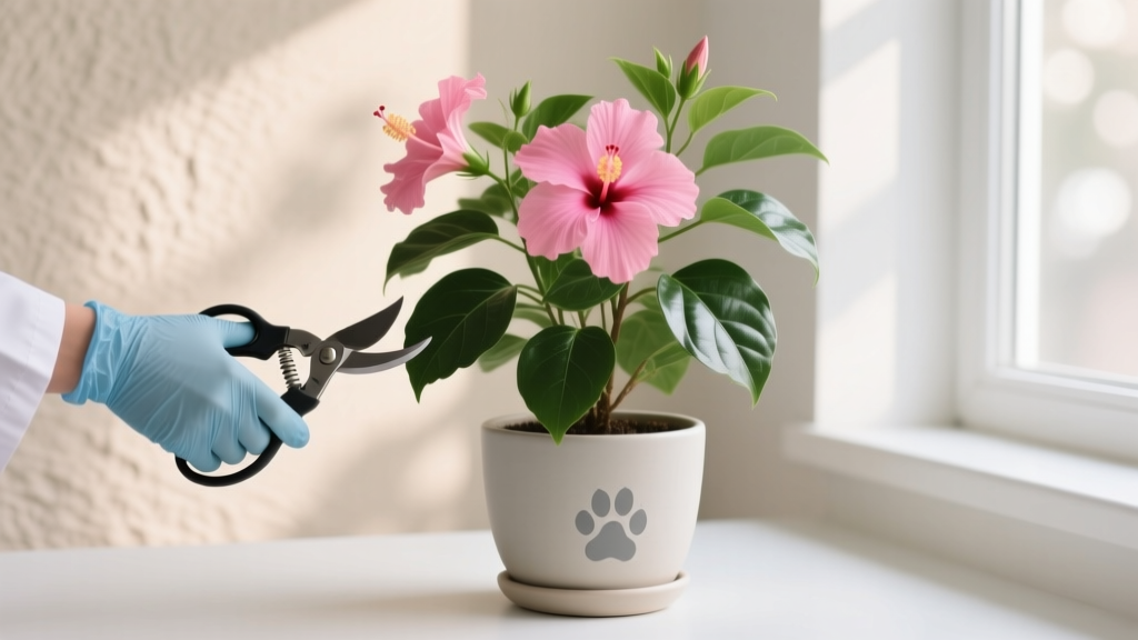 Indoor Hibiscus Pruning for Cat Safety (2026)