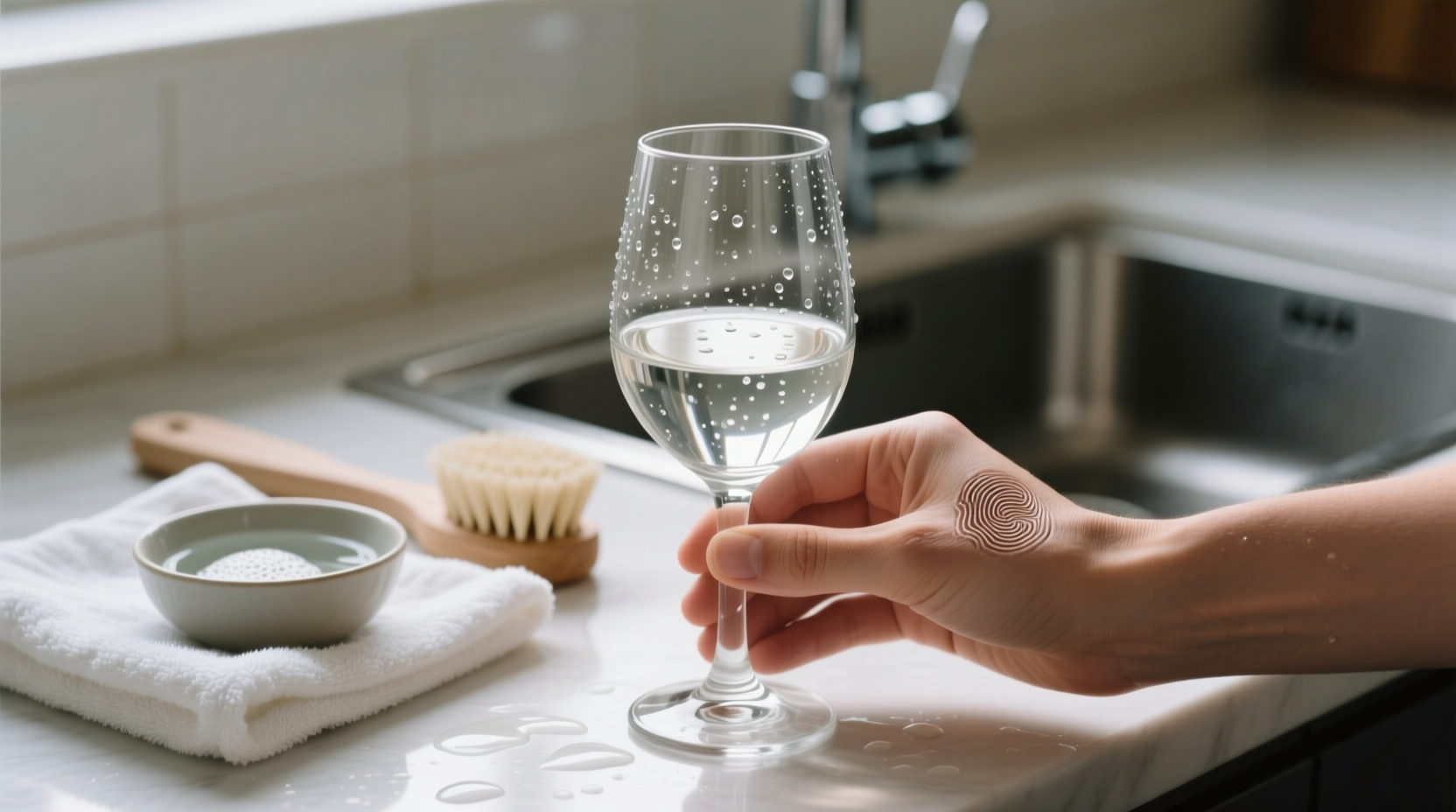 how to clean wine glasses