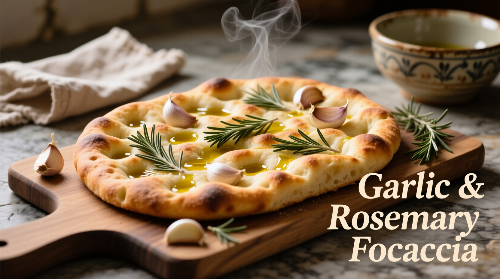 Perfect Garlic Rosemary Focaccia: Easy Homemade Recipe