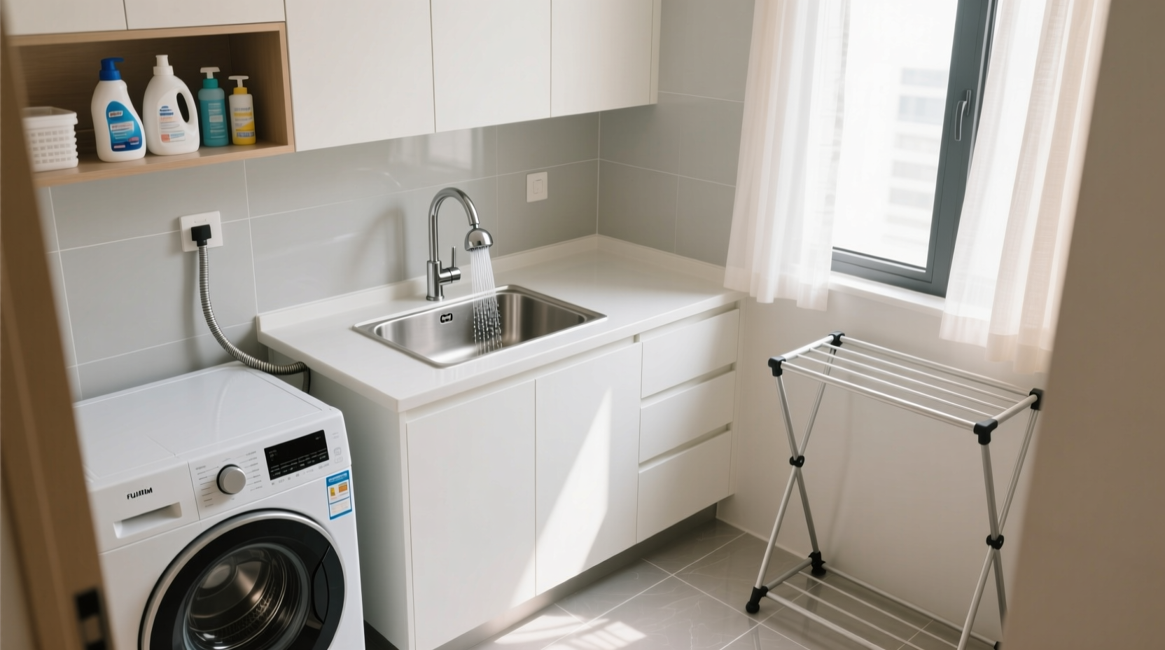 install laundry room sink