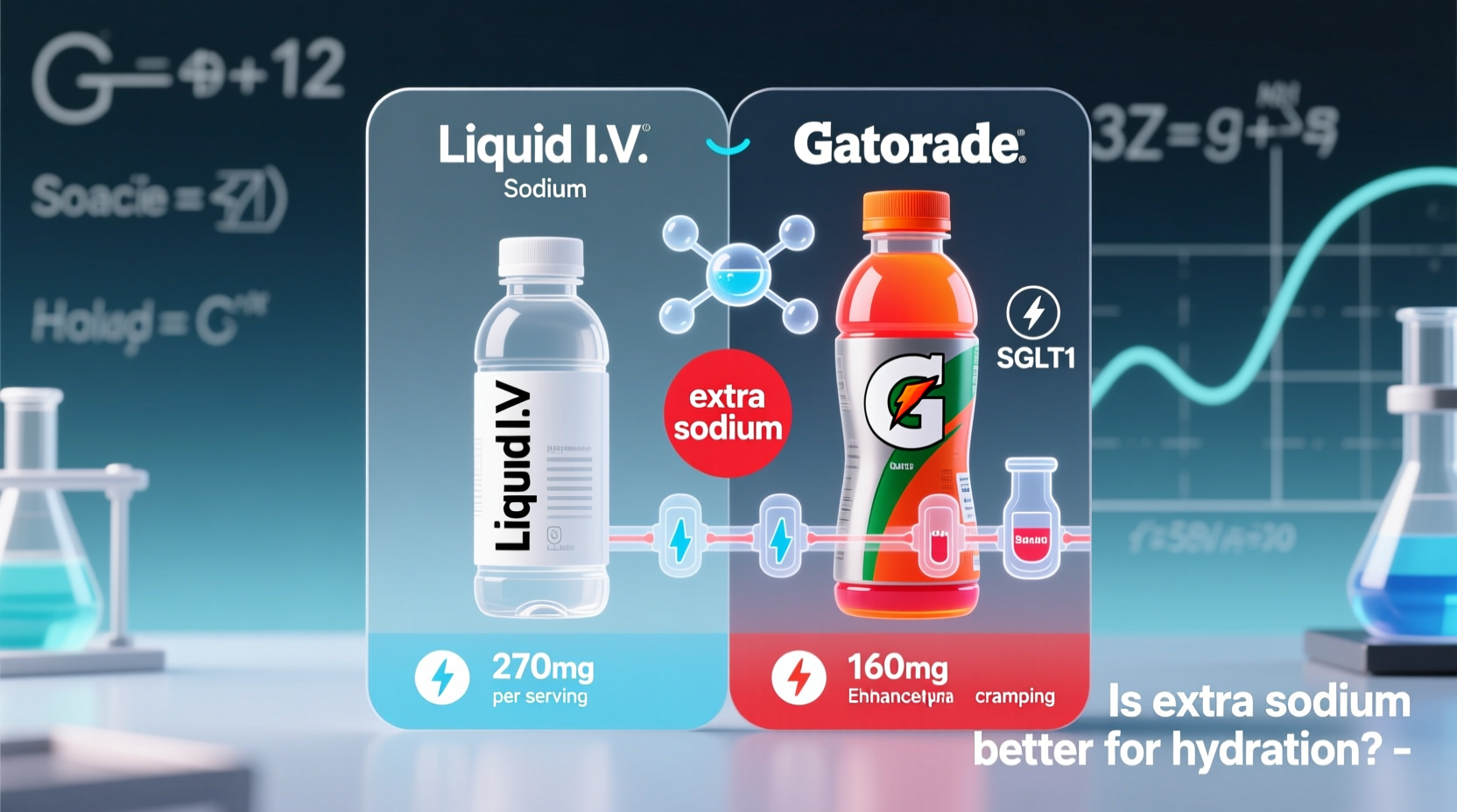 liquid iv vs gatorade is the extra sodium actually good for hydration