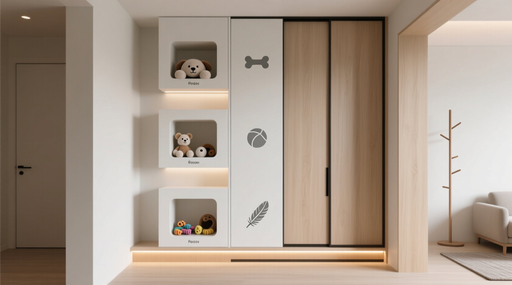 closet organization tips pet toys in minimalist closets