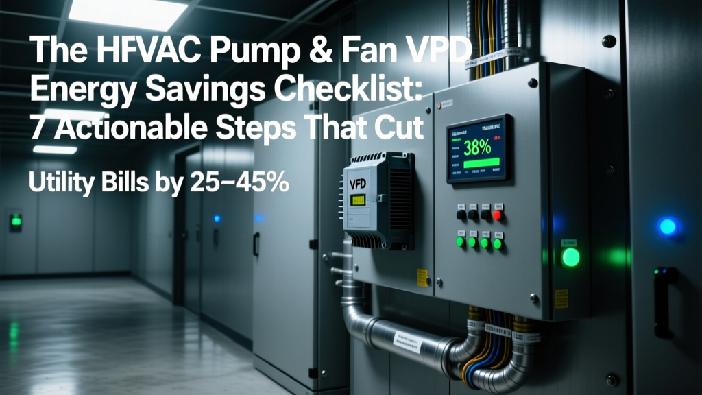 HVAC VFD Energy Savings Checklist: Cut Bills 25–45%