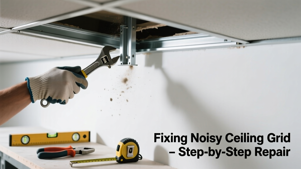 Fixing a Bent Drop Ceiling Grid That Makes Noise