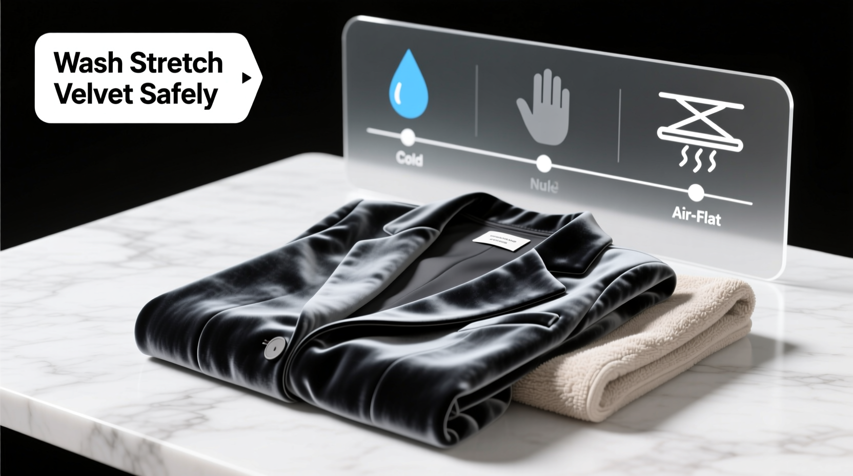 how to wash a stretch velvet blazer safely