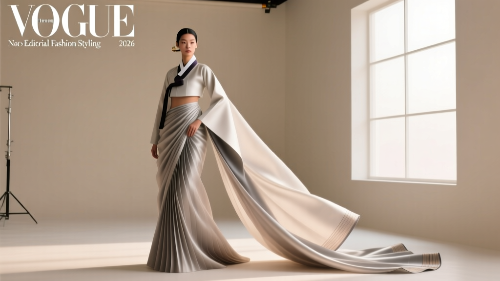 2026 Fashion Media Trends: Styling Neo-Hanbok & Sari Editorials