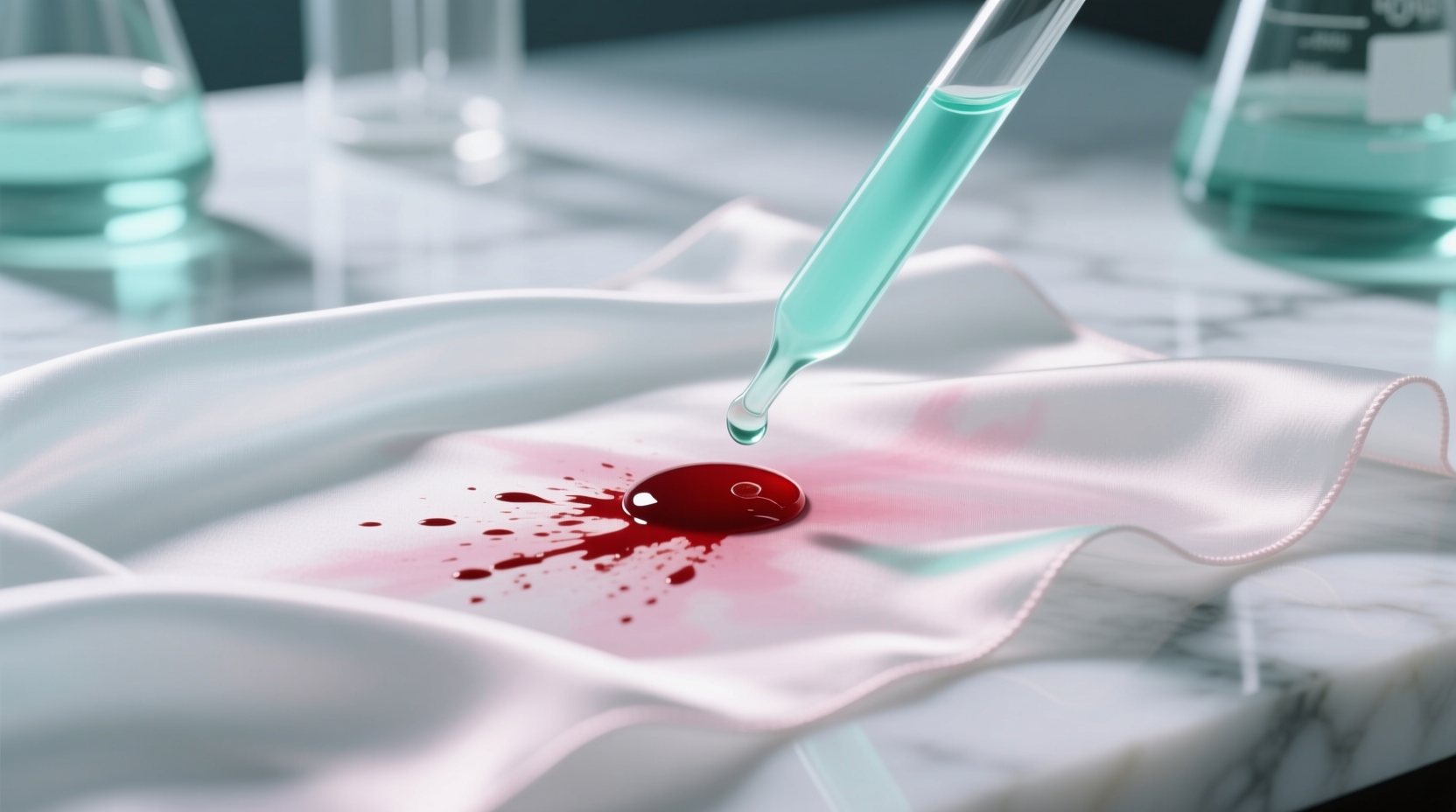 hydrogen peroxide silk blood stains truths