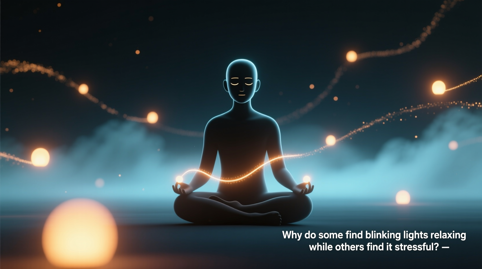 why do some find blinking lights relaxing while others find them stressful