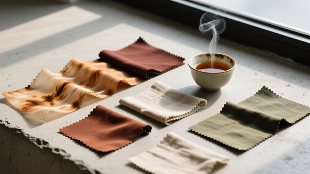 Tea Stained Fabric: Safety, Standards & Sustainable Sourcing