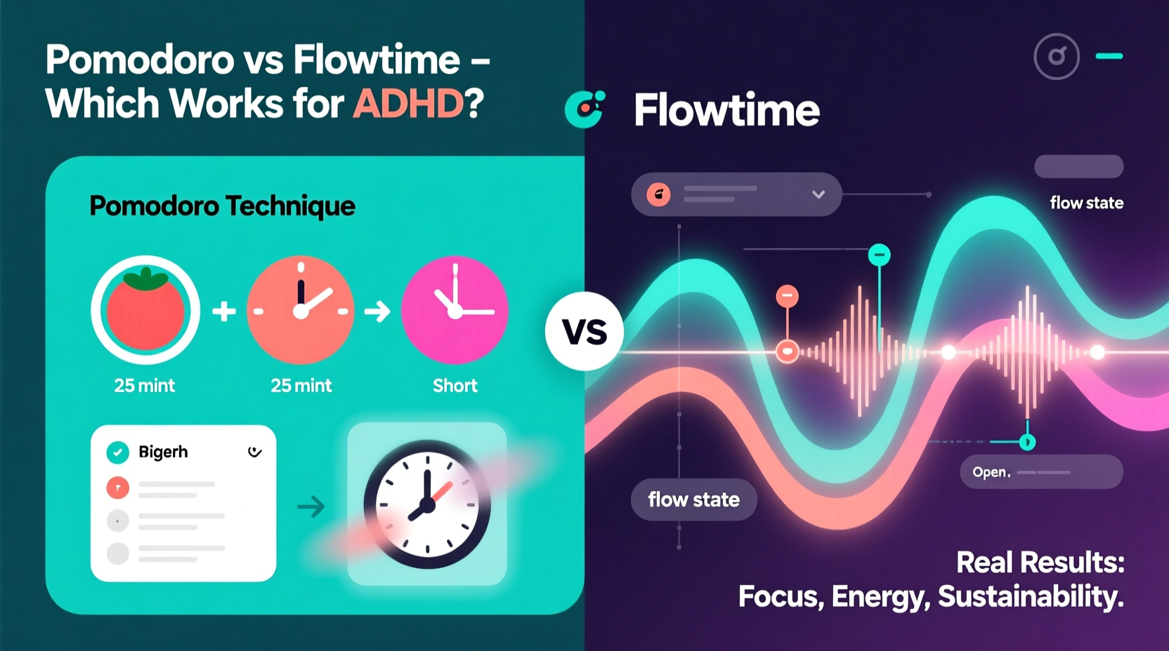 pomodoro technique vs flowtime which productivity method actually works for adhd brains