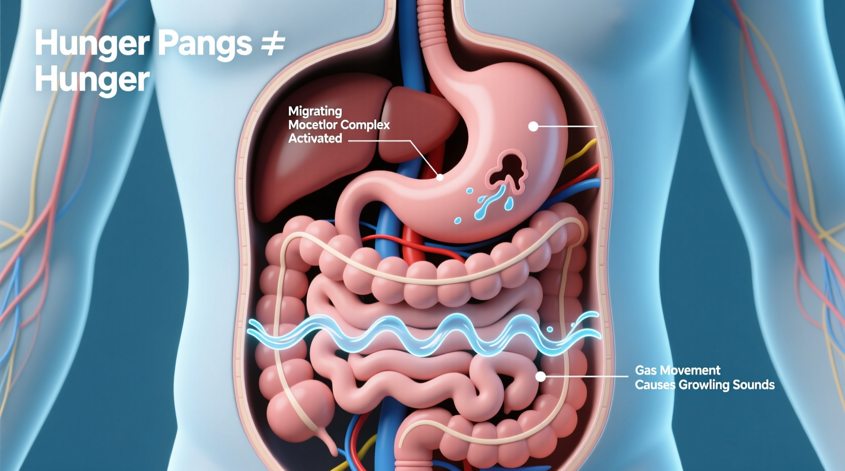 why does my stomach growl when im not hungry digestive health explained