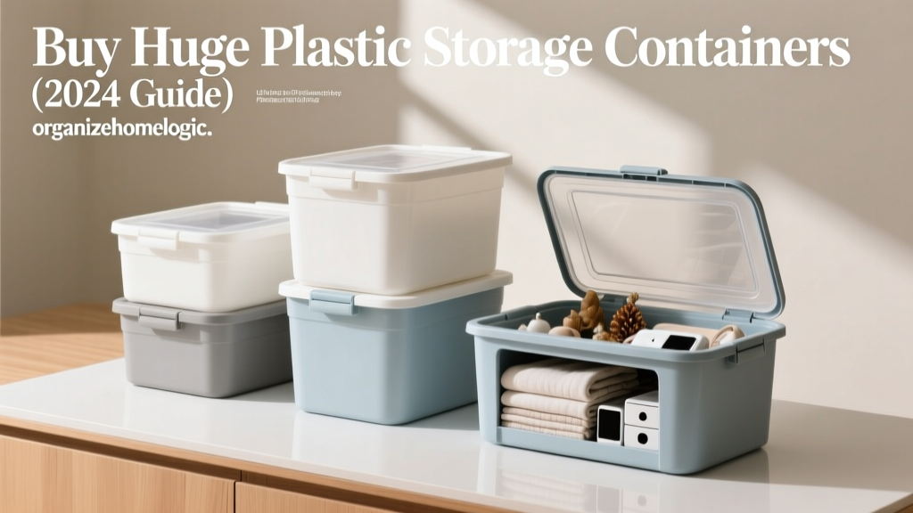 Buy Huge Plastic Storage Containers (2024 Guide)