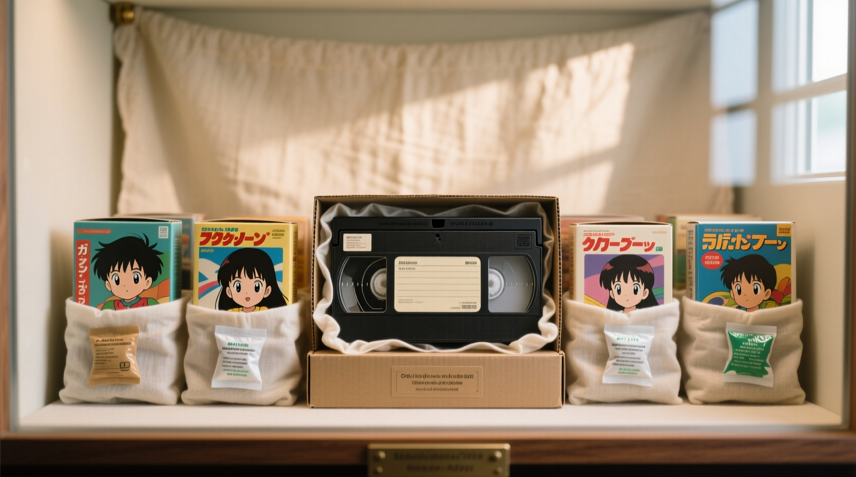 eco friendly cleaning for vintage anime vhs boxes