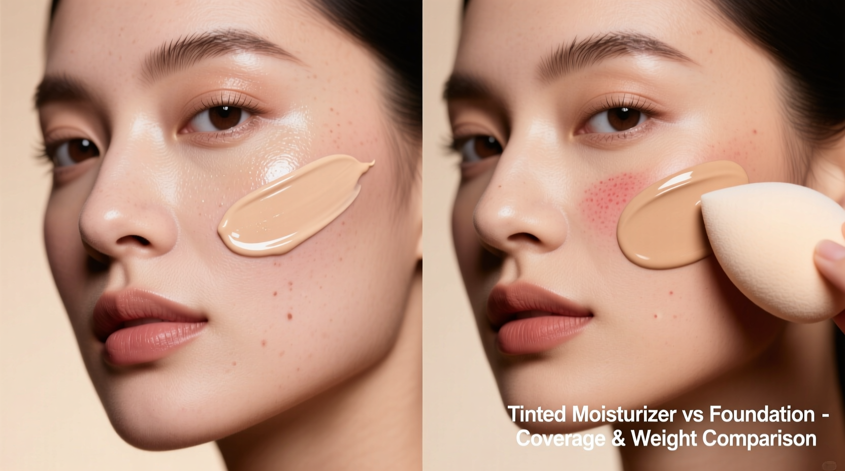 tinted moisturizer vs foundation which gives better coverage without feeling heavy