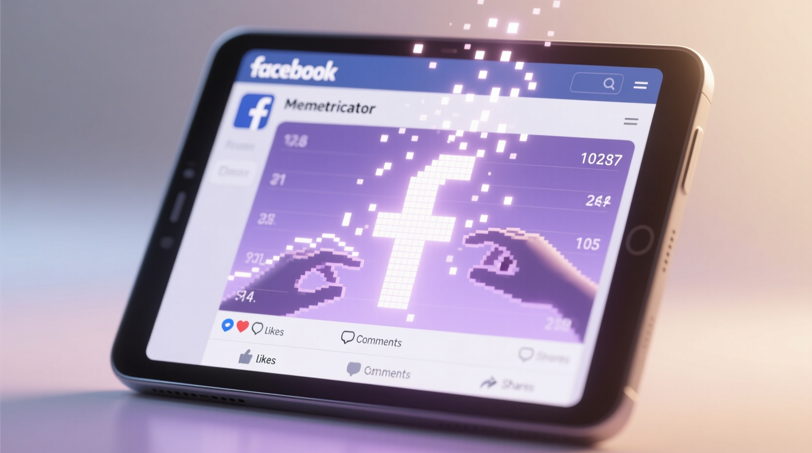 the facebook demetricator removes the numbers from face